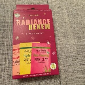 Que Bella radiance renew face masks